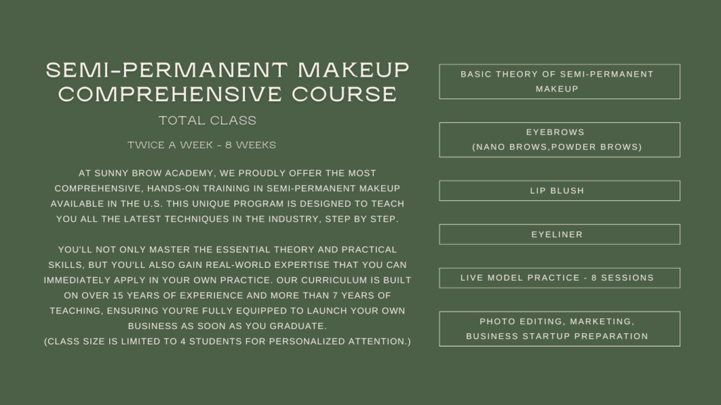 Semi-Permanent Makeup Class Los Angeles