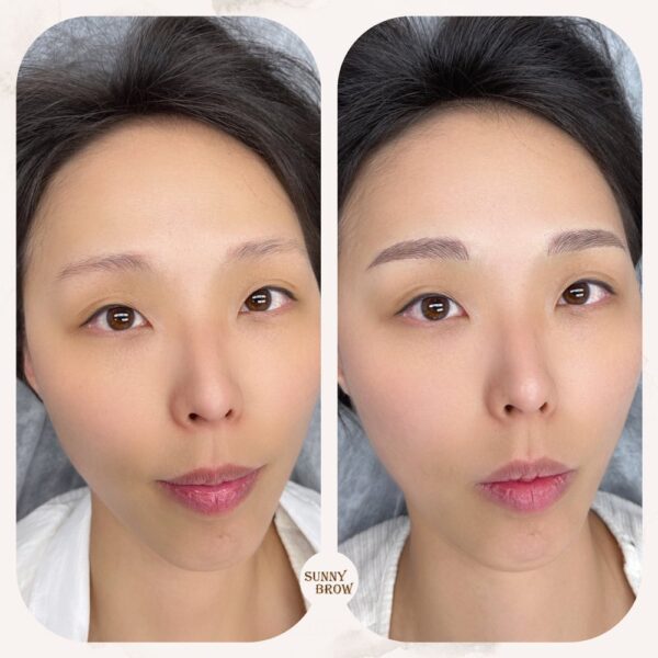 Natural-looking combo brows at Sunny Brows Los Angeles