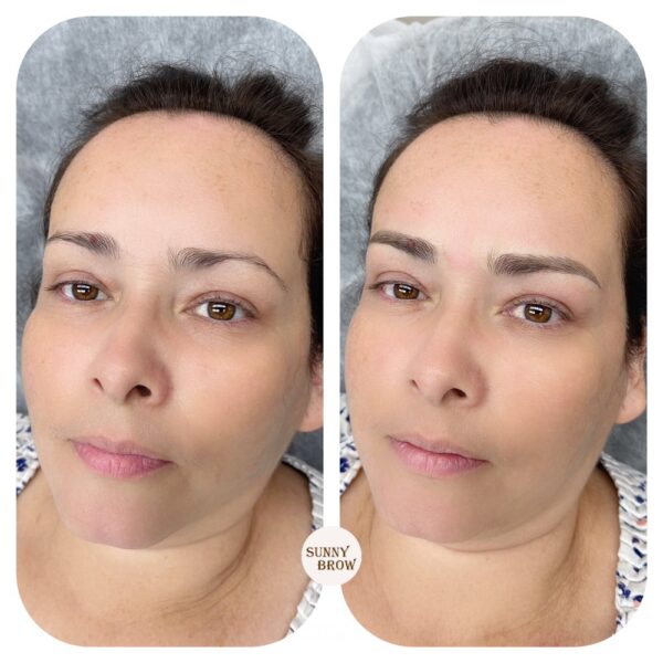 "Combo brows Los Angeles – hair strokes and soft shading by brow expert