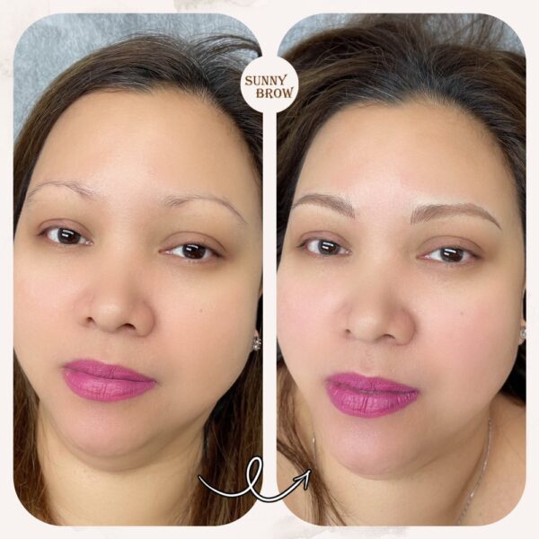 "Combo brows Los Angeles – hair strokes and soft shading by brow expert