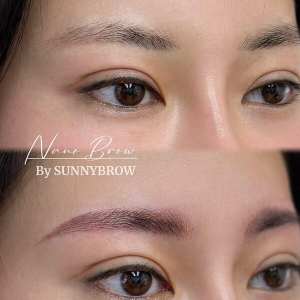 hair stroke eyebrows - nano brow at Sunny Brow in Los Angeles