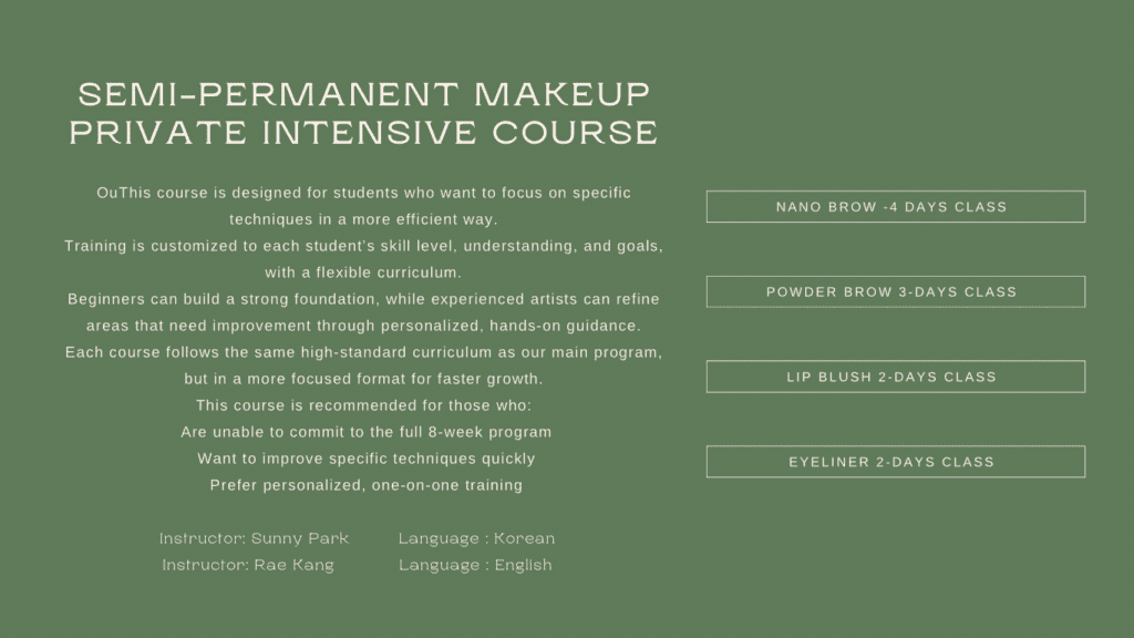 Semi-Permanent Makeup Class Los Angeles at Sunny Brow Academy