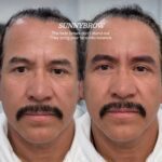 Men’s nano brows before and after in Los Angeles by Sunny Brow