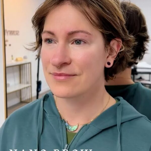 Natural nano brows after result at Sunny Brow LA