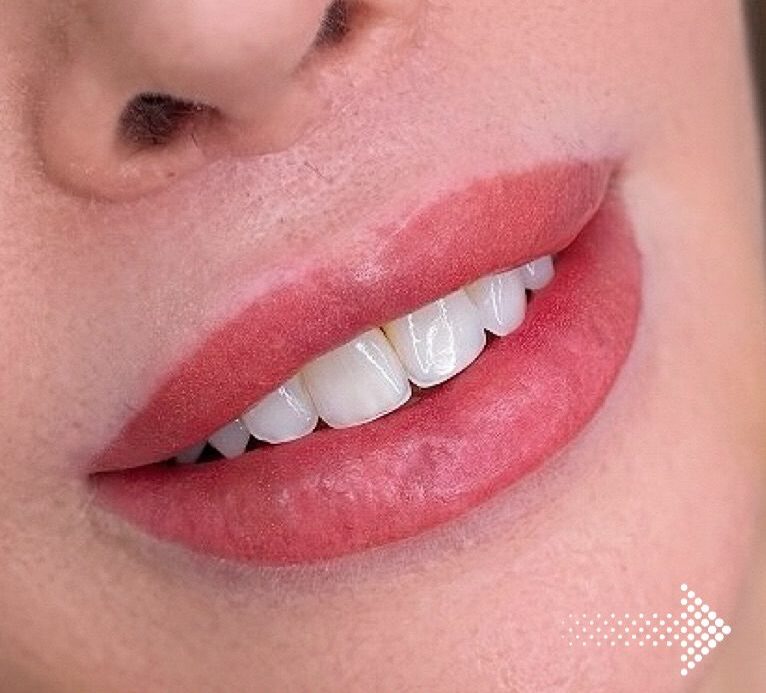 Lip blush after photo at Sunny Brow Los Angeles